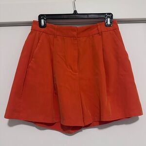 Express High Waisted Orange Shorts